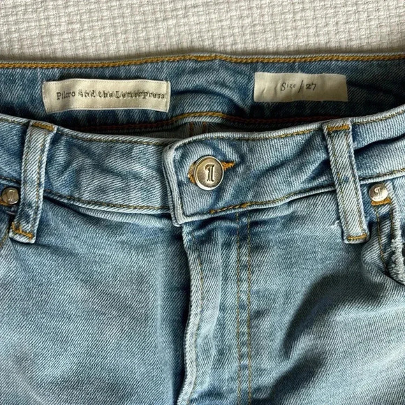 pilcro and the letterpress jeans 27 Embroidered Boho 70s Artsy Cottagecore - Picture 3 of 7